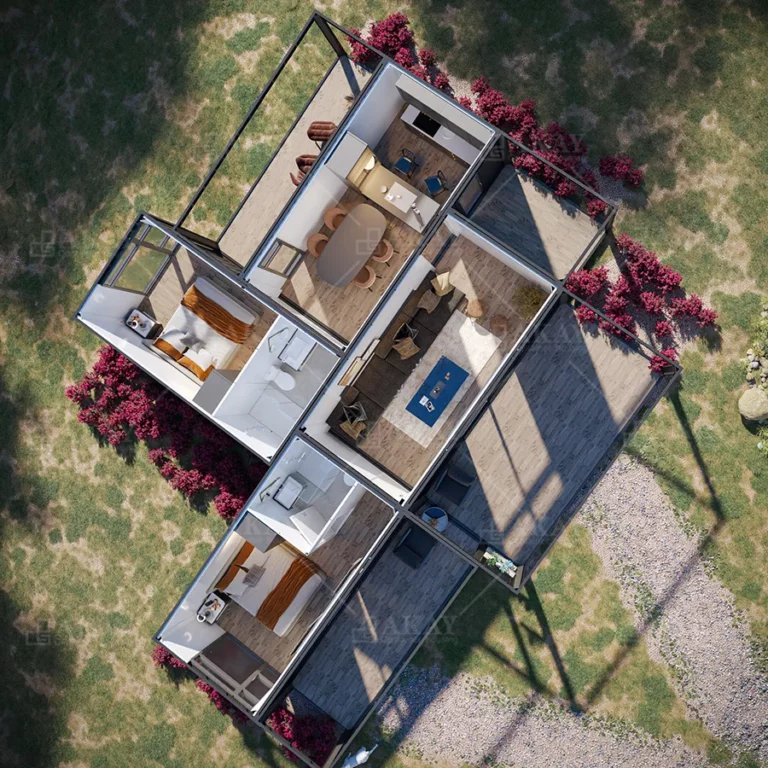 20Ft 40Ft Detachable Container House High-End Luxury Villas Outdoors Fast Install Prefab Homes Modular Prefabricated House (8)