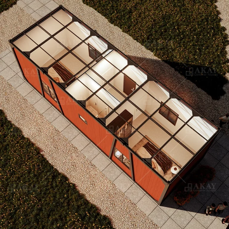 Detachable Container House Height Customized 1244M Double Bedroom Luxury Apartment Prefab Homes Modular Prefabricated House (6)