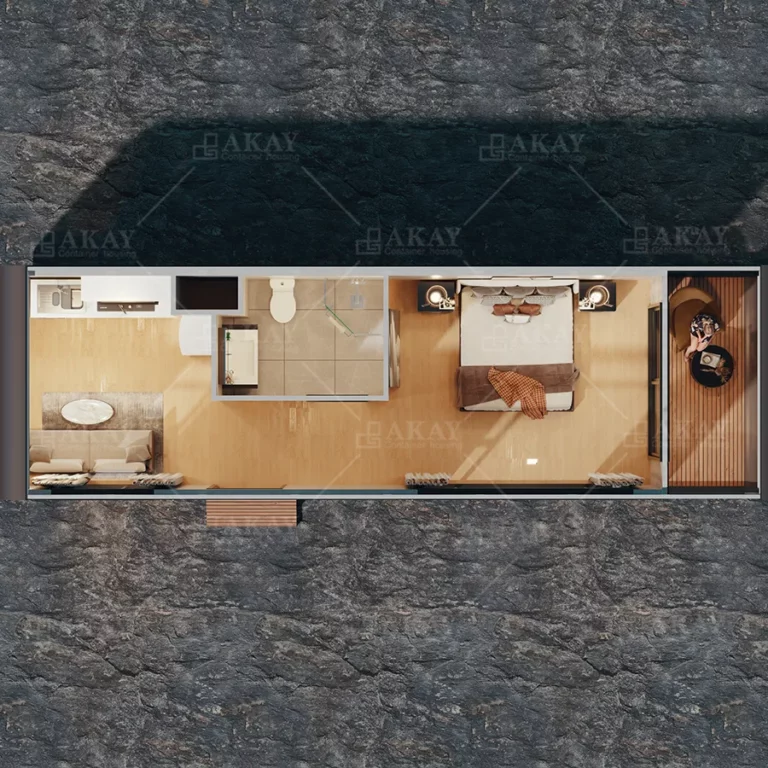 AKAY Modular Insulated Prefabricated House Fashion Customization Capsule Home Prefab Houses Detachable Container House (6)