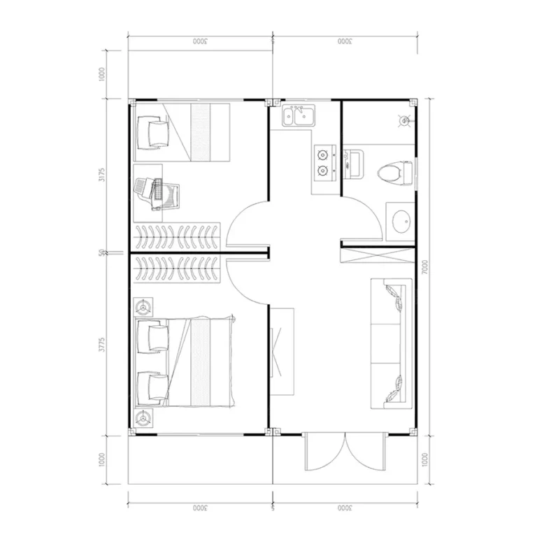 Detachable Container House High-End Luxury Villas Outdoors Customization Insulated Prefab Homes Modular Prefabricated House (14)