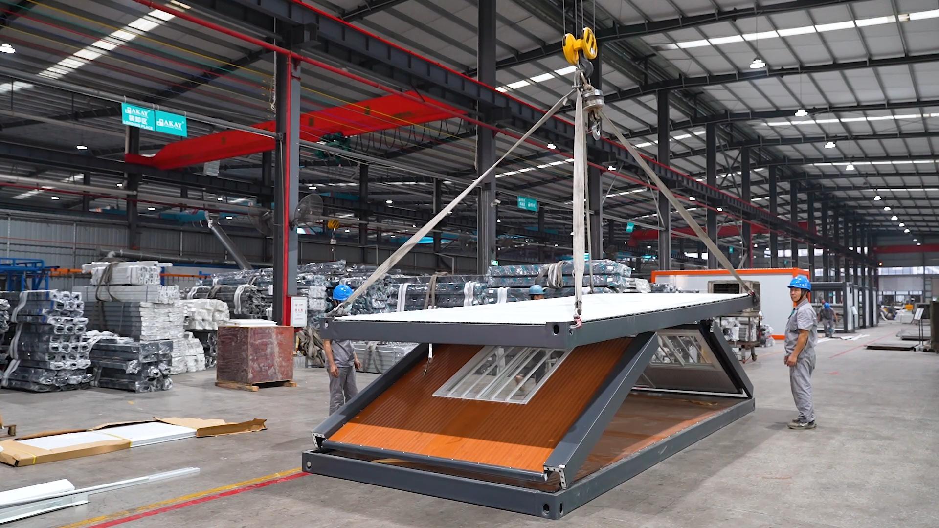 Flat pack foldable container house