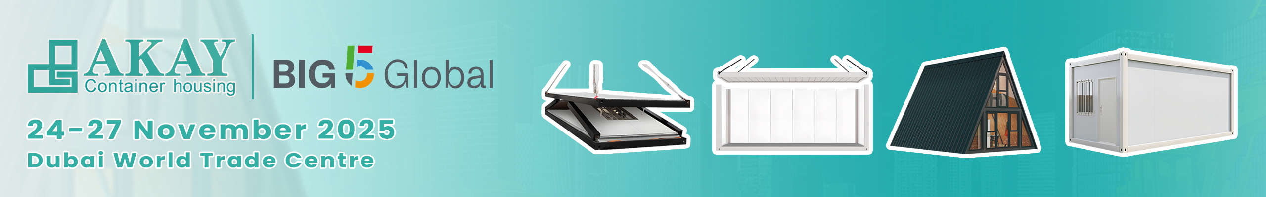 AKAY Container house big 5 Global Uniting the world of construction and urban development