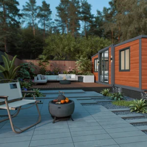 Durable corten steel frame AKAY container housing