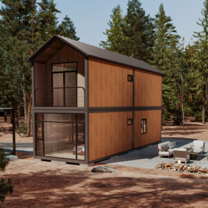 buy 2 story prefab house from AKAY