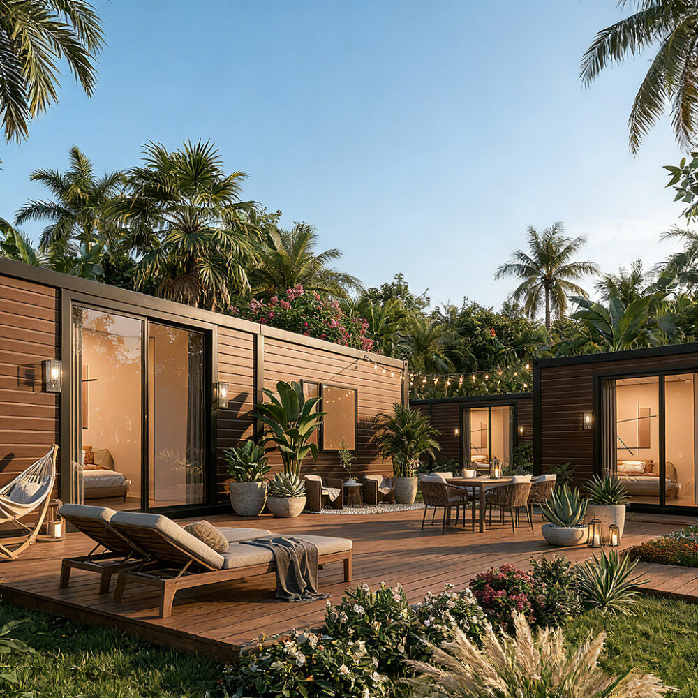 Elegant Simple Prefab Cottages | Aesthetic Modular Villas for Scenic Sites