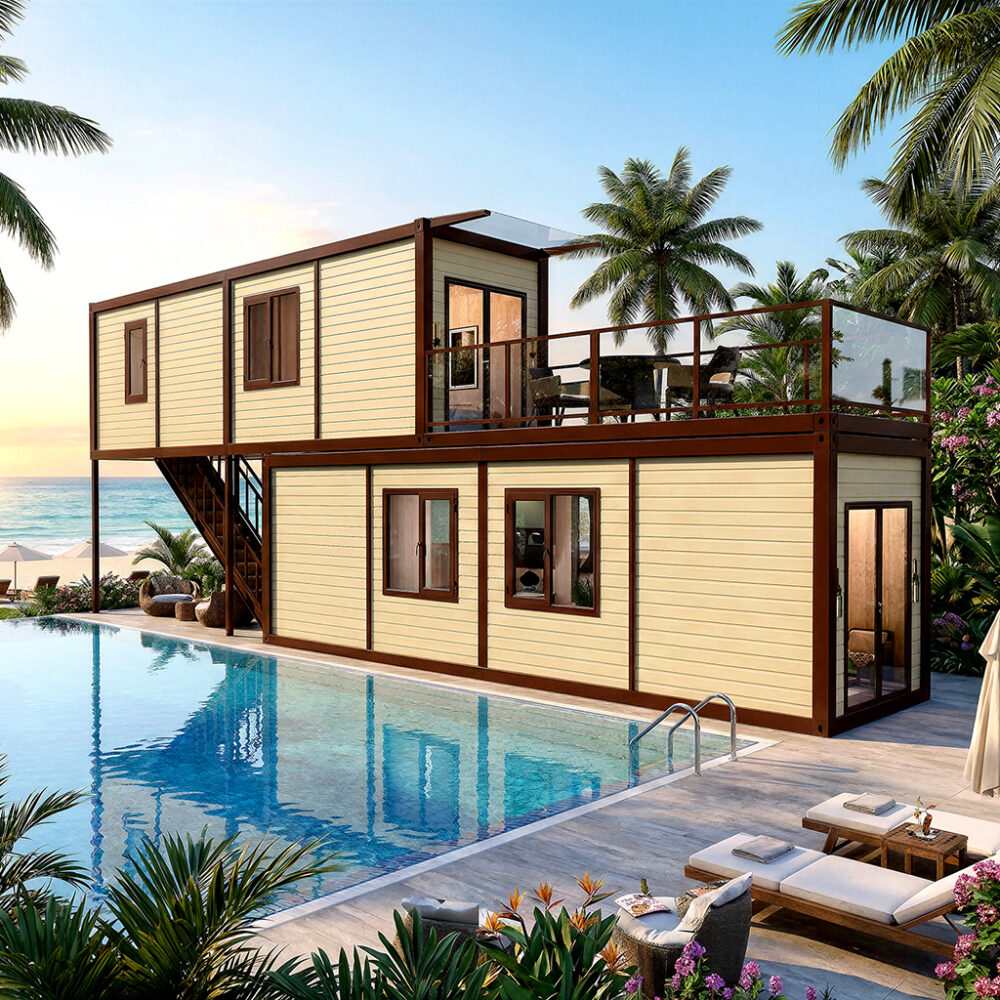 Innovative 2-Story Folding Container Home | Portable Modular Building