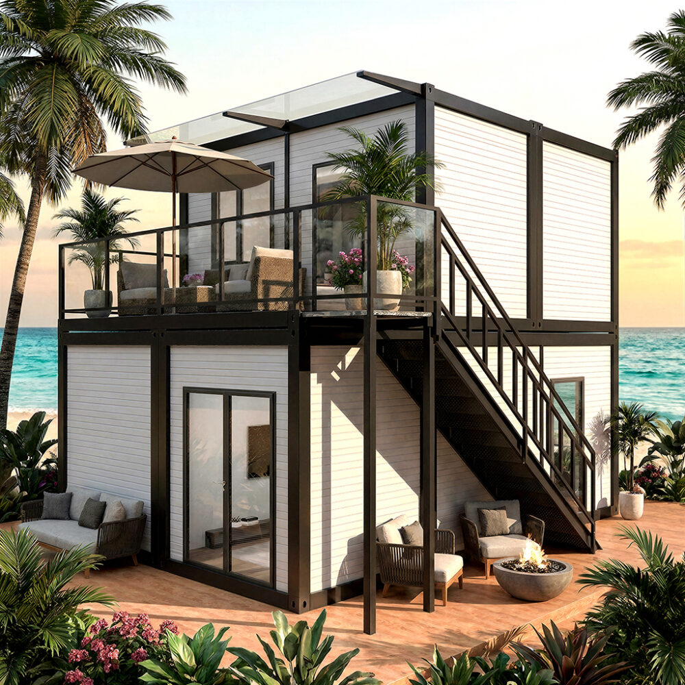Custom 2-Floor Shipping Container Villa Manufacturer | Professional Prefab Solutions