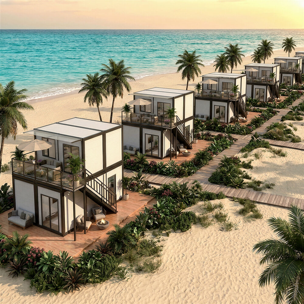 Luxury 2-Story Container Villa for Tourism | Premium Eco-Resort Prefab Homes
