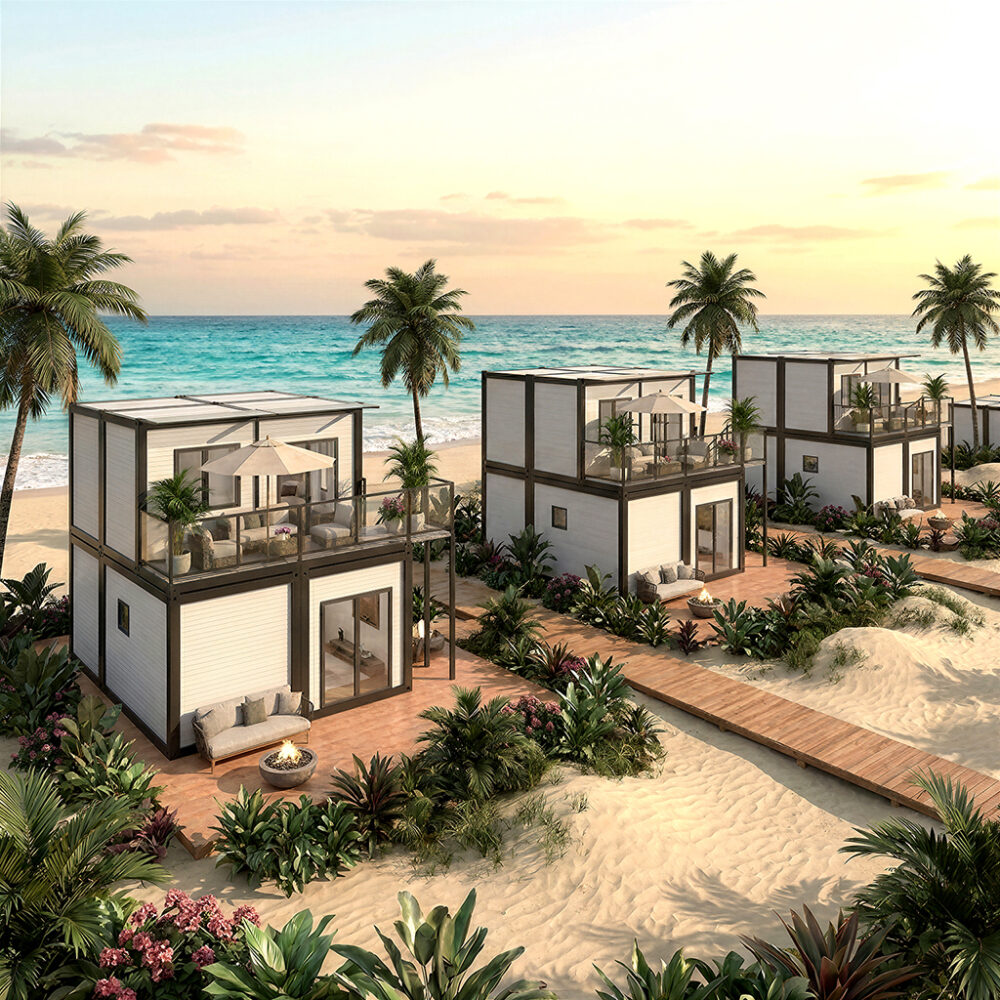 Elegant Two-Story Container Villa: Your Gateway to Cultural Retreats!