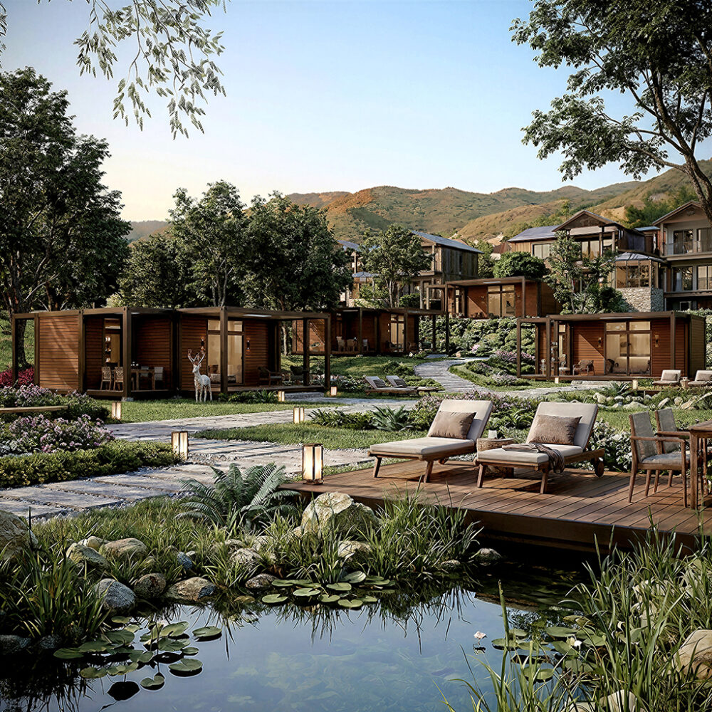 Sophisticated Container House: 2 Bedrooms, 2 Living Rooms of Pure Elegance