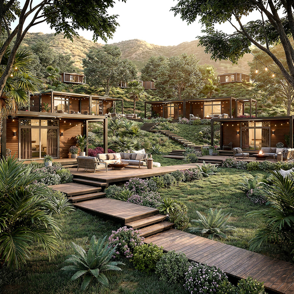 Stylish Two-Bedroom Container Home: A Harmonious Blend of Elegance and Space!