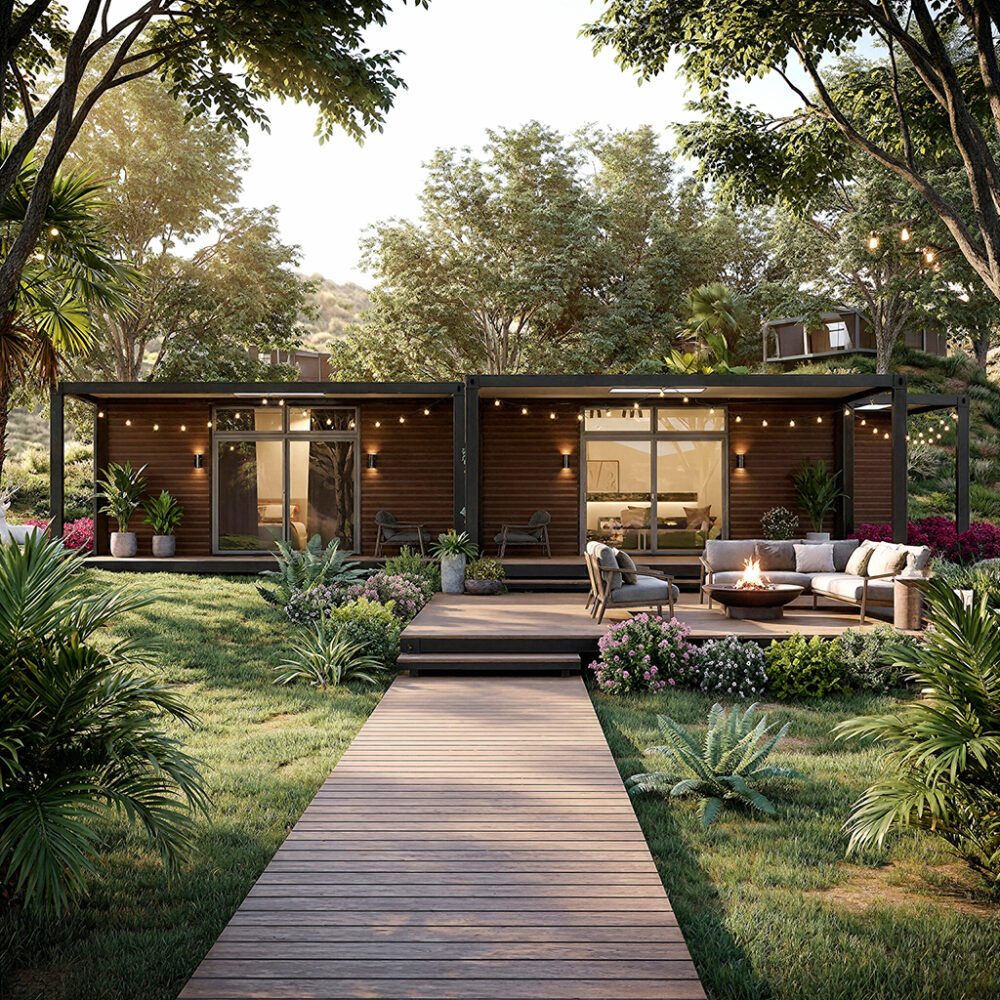 Aesthetic Modular Living: 2-Bed, 2-Bath Container House for a Gracious Lifestyle
