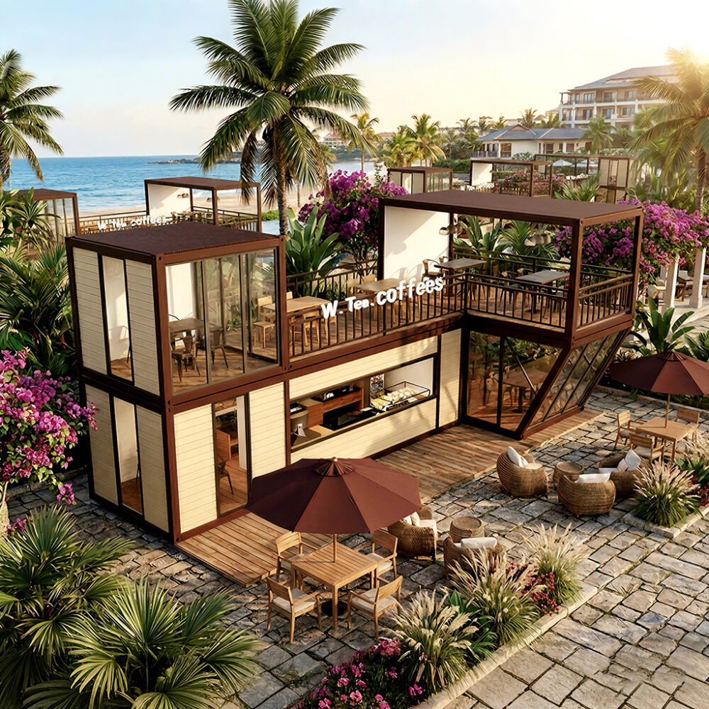 Custom Shipping Container Coffee Shop Design & Fabrication from AKAY