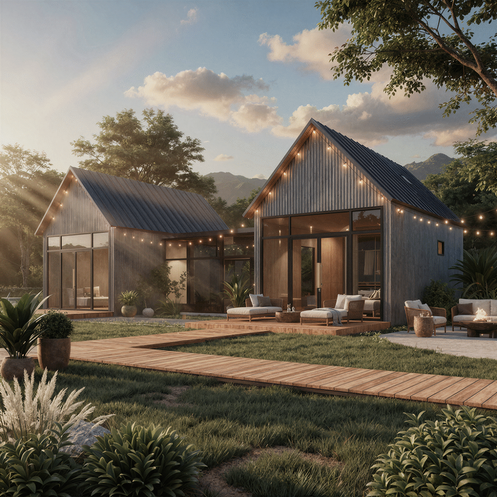 Sustainable H-Shaped Container Architecture: The Future of Modular Housing